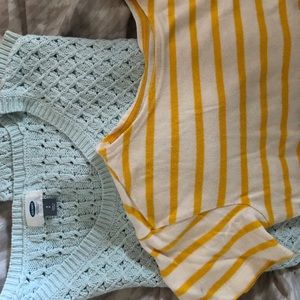 5 old navy tops!